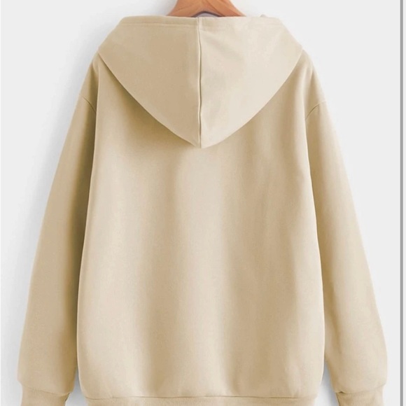 Simple comfy Los Angeles beige tan hoodie from SHEIN! - Picture 4 of 5